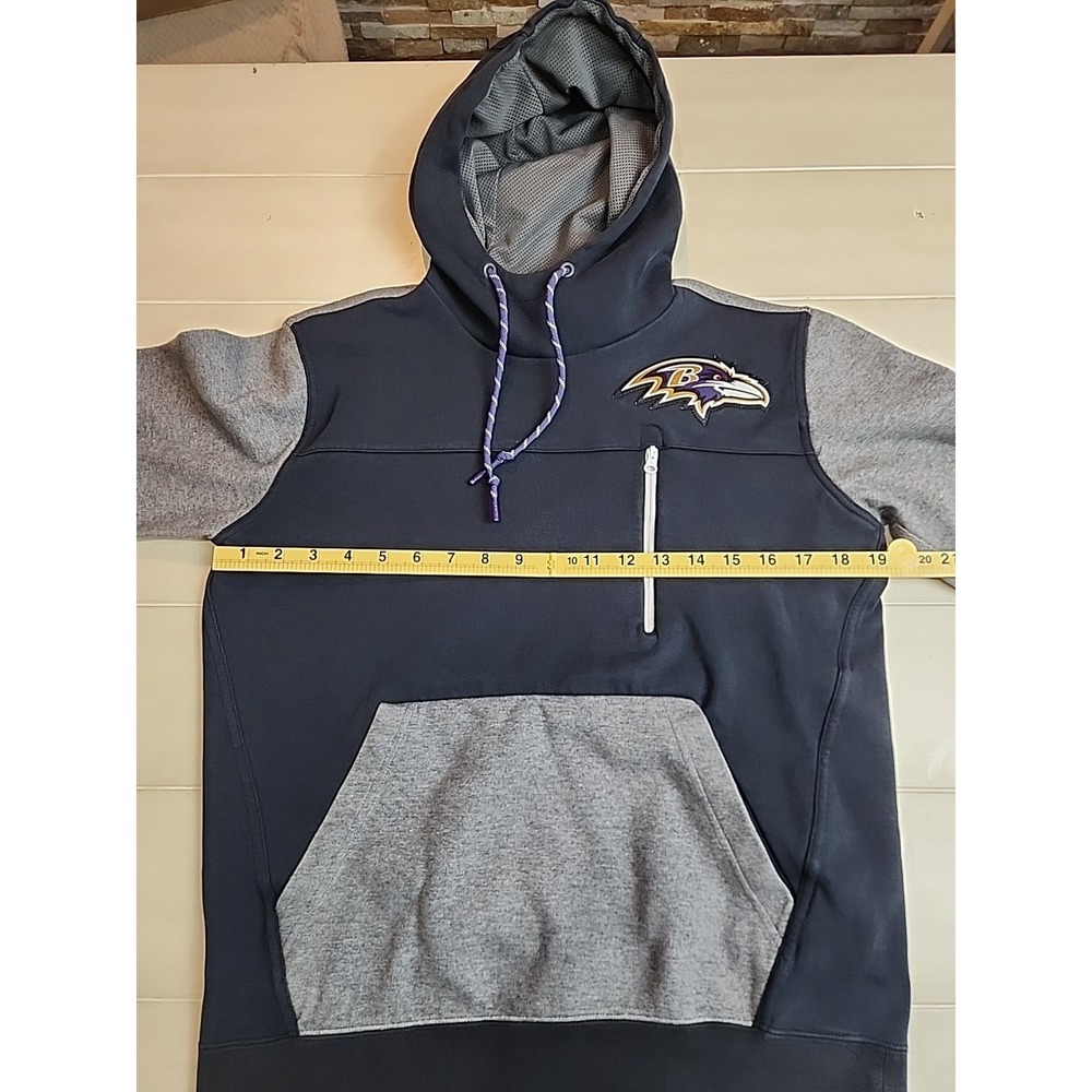 Nike Baltimore Ravens NFL Football Pullover Hoodie Sweatshirt Men's Size M Black - Picture 7 of 10
